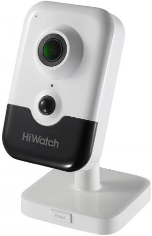 Видеокамера IP HiWatch DS-I214(B) 4-4мм цветная корп.:белый/черный