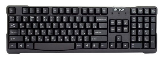 Клавиатура A4 KR-750 черный USB